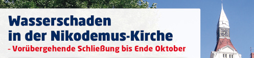 Info: Wegen Wasserschaden geschlossen
